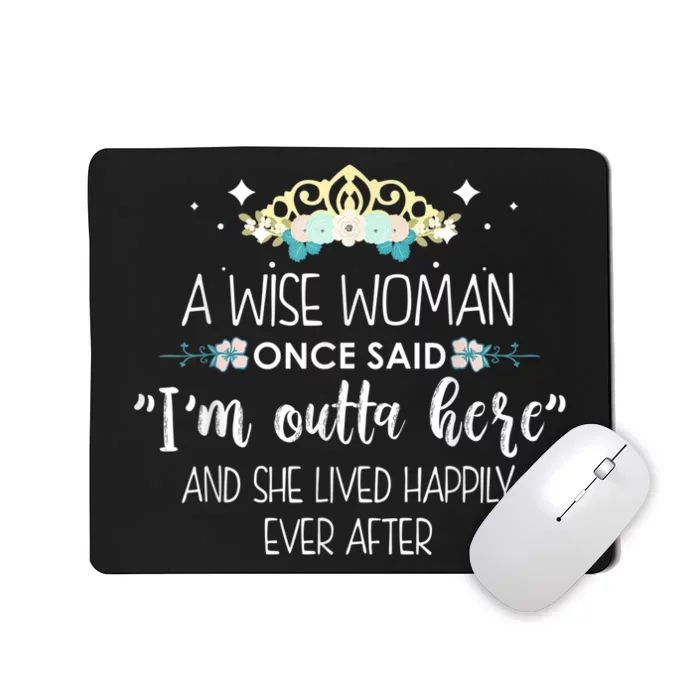 Funny Retirement Designs For Wo Girls Retiring Employee Mousepad