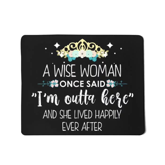 Funny Retirement Designs For Wo Girls Retiring Employee Mousepad