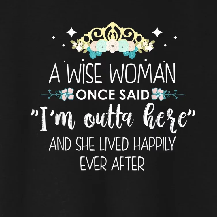 Funny Retirement Designs For Wo Girls Retiring Employee Women's Crop Top Tee