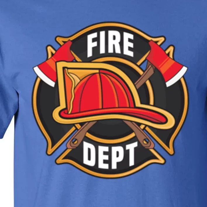 Fire Rescue Departt Firefighters Fire Ems Duty Uniform Funny Gift Tall T-Shirt