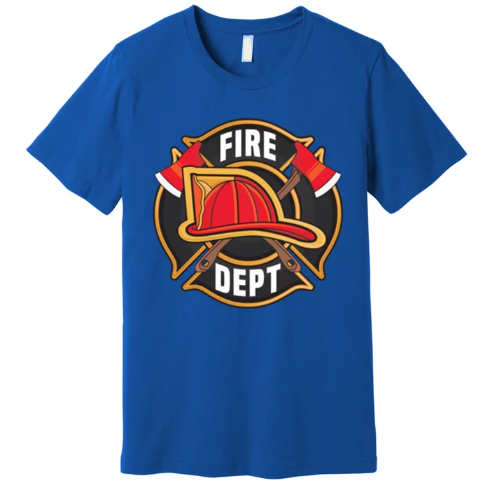 Fire Rescue Departt Firefighters Fire Ems Duty Uniform Funny Gift Premium T-Shirt