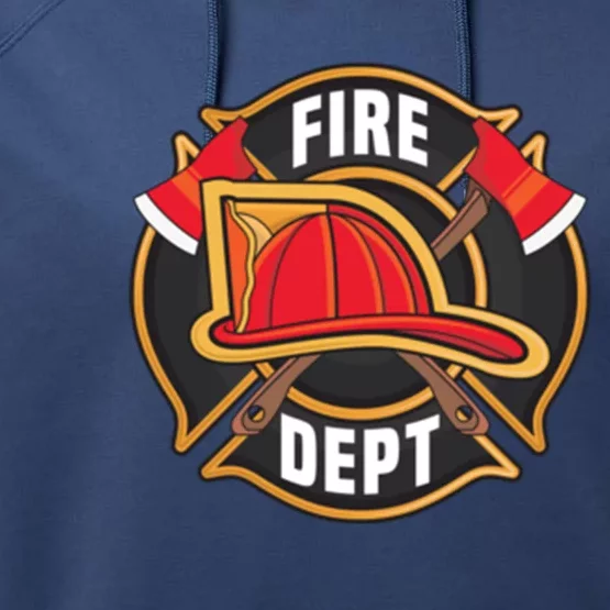 Fire Rescue Departt Firefighters Fire Ems Duty Uniform Funny Gift Performance Fleece Hoodie