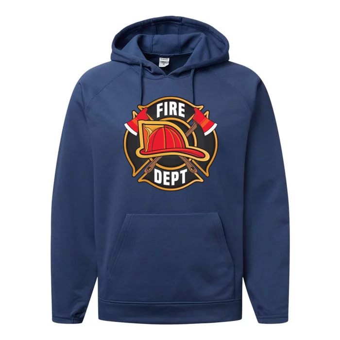 Fire Rescue Departt Firefighters Fire Ems Duty Uniform Funny Gift Performance Fleece Hoodie