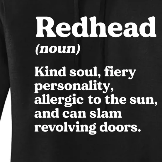 Funny Redhead Definition Ginger Red Hair MC1R Gene Women's Pullover Hoodie