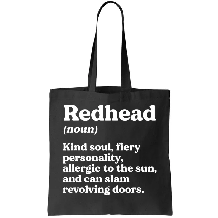 Funny Redhead Definition Ginger Red Hair MC1R Gene Tote Bag