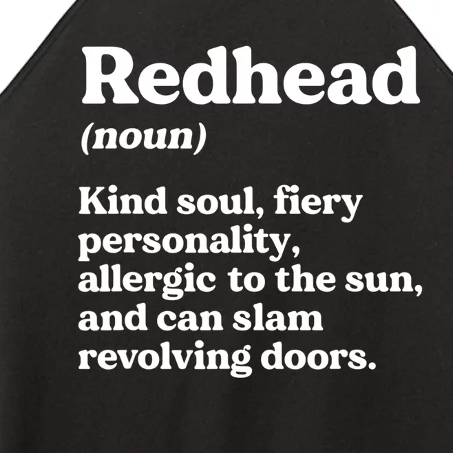 Funny Redhead Definition Ginger Red Hair MC1R Gene Women’s Perfect Tri Rocker Tank