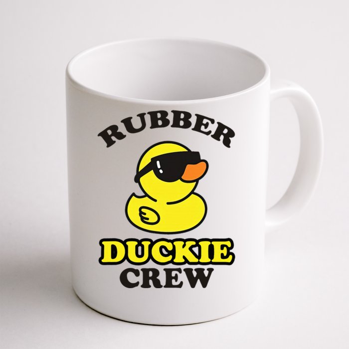 Funny Rubber Duck Yellow Duckie Crew Bath Ducks Duckling Toy Front & Back Coffee Mug