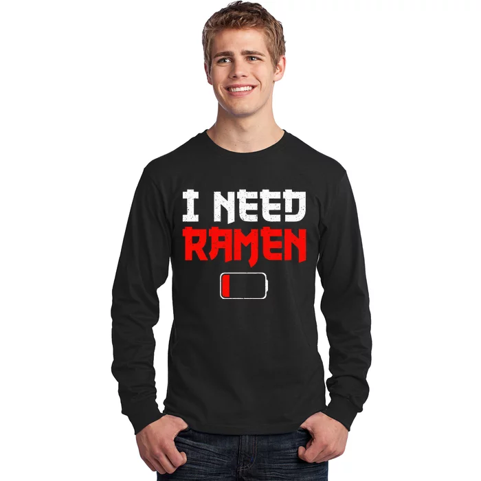 Funny Ra Design For Wo Ra Noodles Lovers Long Sleeve Shirt