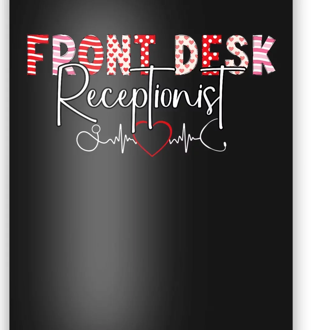 Front Receptionist Desk Valentines Day Hospital Nurse Office Poster