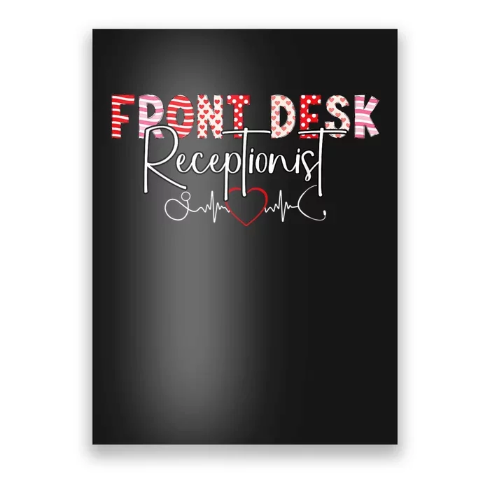 Front Receptionist Desk Valentines Day Hospital Nurse Office Poster