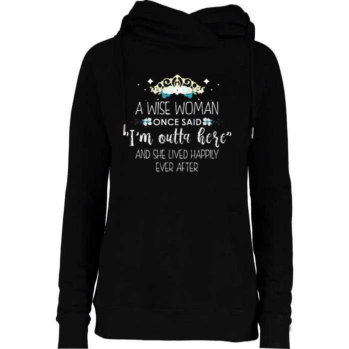 Funny Retirement Designs For Women Retiring Employee Womens Funnel Neck Pullover Hood