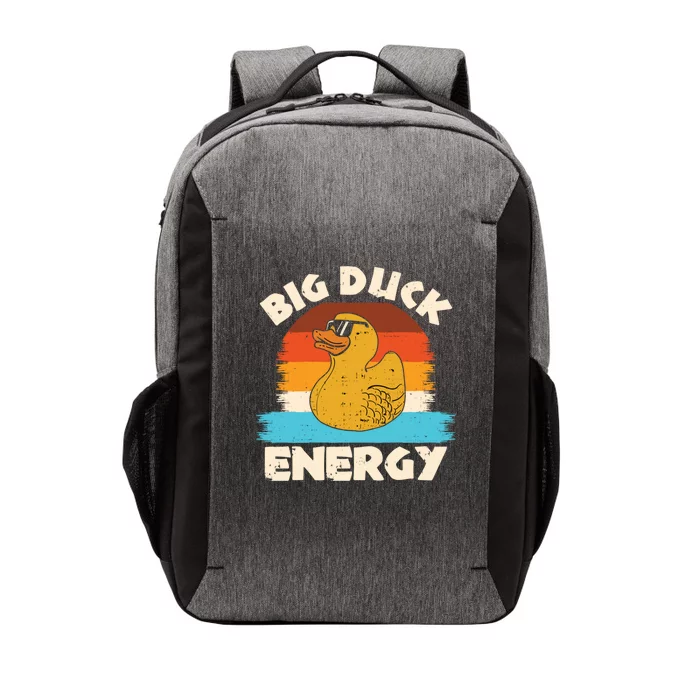 Funny Rubber Duck Gift I Big Duck Energy Vintage Duck Lover Cute Gift Vector Backpack