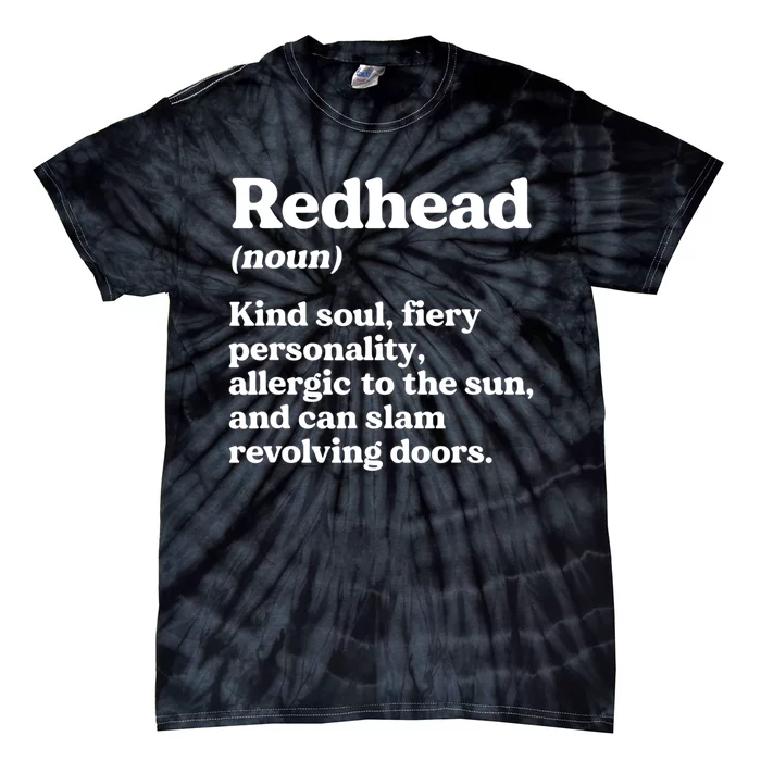 Funny Redhead Definition Ginger Red Hair MC1R Gene Tie-Dye T-Shirt