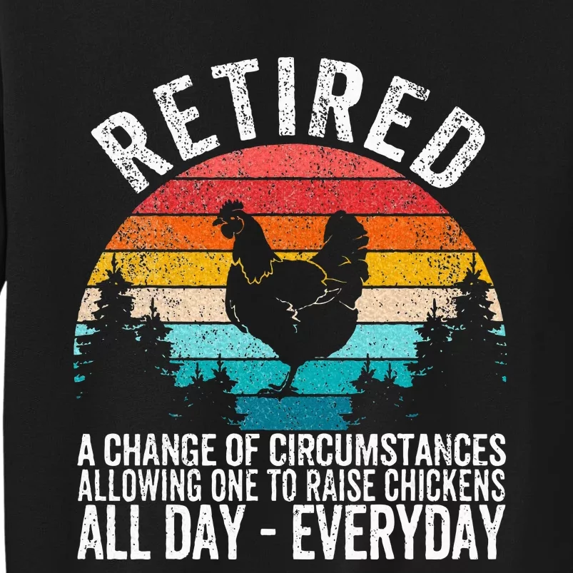 Funny Retired Definition Retirement Plan Raising Chickens Sweatshirt