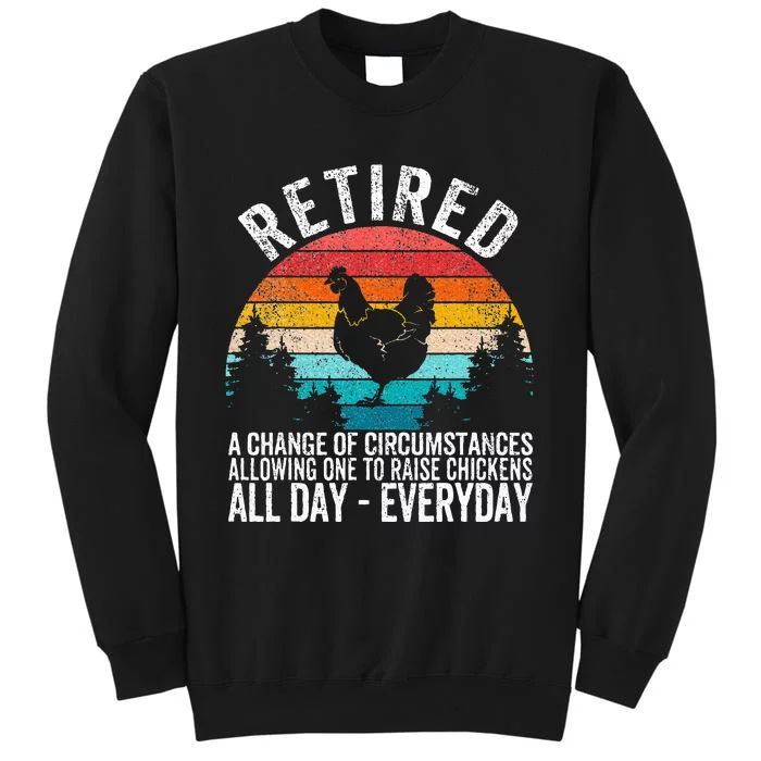 Funny Retired Definition Retirement Plan Raising Chickens Sweatshirt