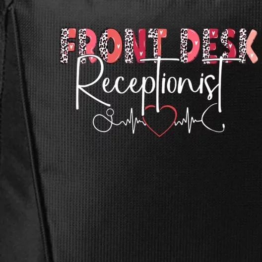 Front Receptionist Desk Valentines Day Hospital Nurse Office Gift City Backpack