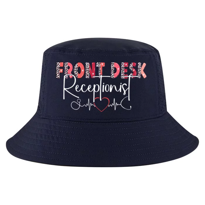 Front Receptionist Desk Valentines Day Hospital Nurse Office Gift Cool Comfort Performance Bucket Hat