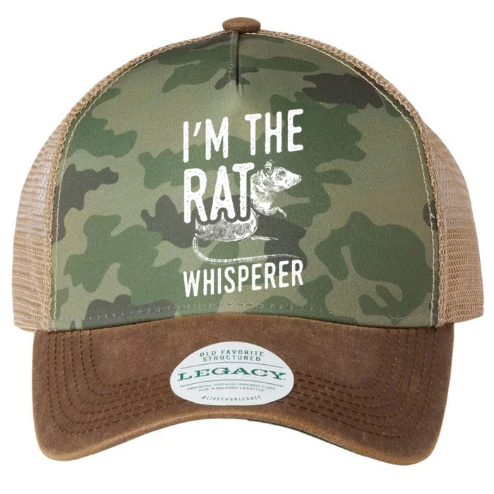 Funny Rats Design I'm The Rat Whisperer Gift Legacy Tie Dye Trucker Hat