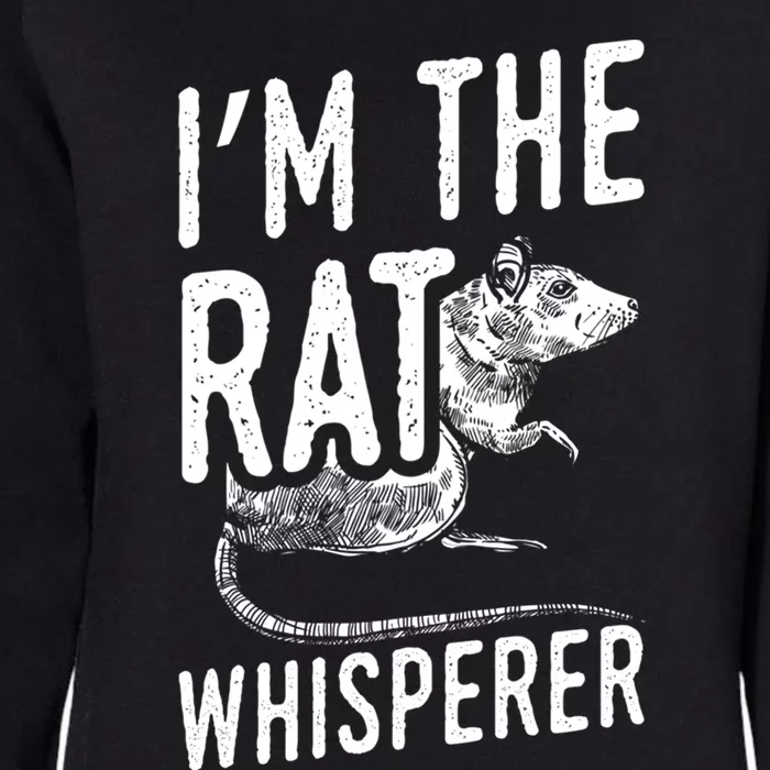 Funny Rats Design I'm The Rat Whisperer Gift Womens California Wash Sweatshirt