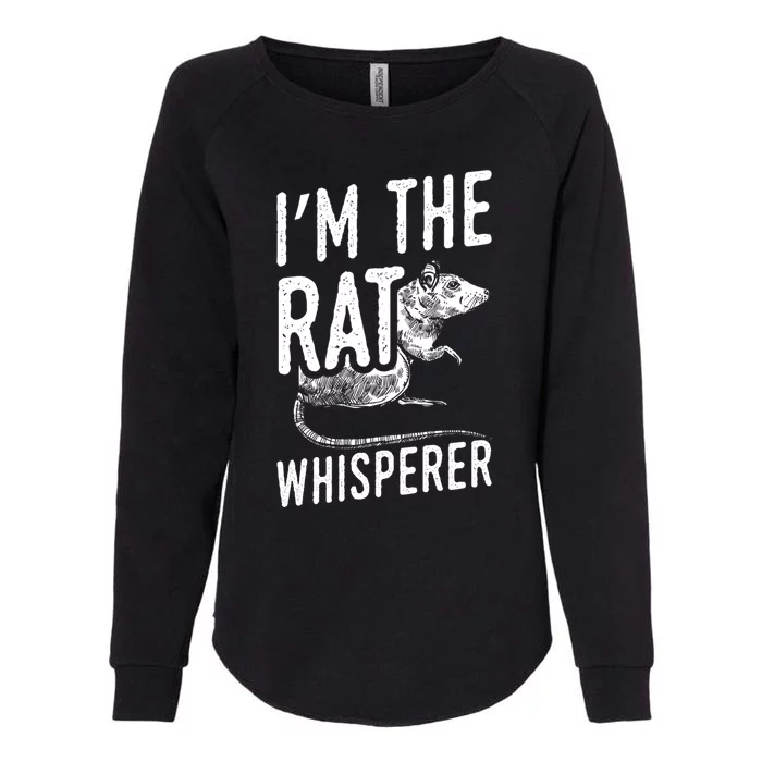 Funny Rats Design I'm The Rat Whisperer Gift Womens California Wash Sweatshirt