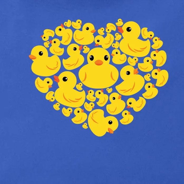 Funny Rubber Duck Hearts Quack Ducky Valentine's Day Funny Gift Cool Gift Zip Tote Bag