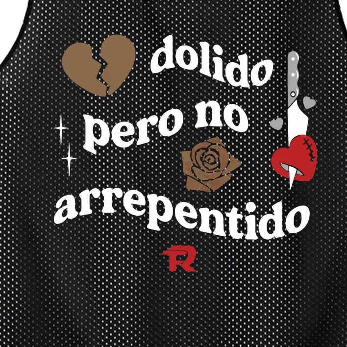 Fuerza Regida Dolido Pero No Arrepentido Limited Mesh Reversible Basketball Jersey Tank