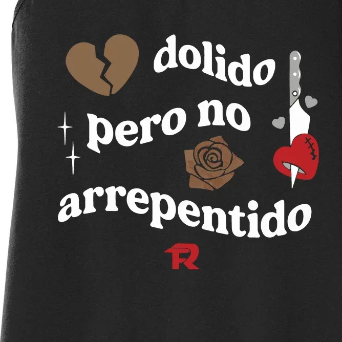 Fuerza Regida Dolido Pero No Arrepentido Limited Women's Racerback Tank