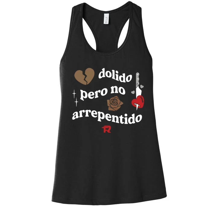 Fuerza Regida Dolido Pero No Arrepentido Limited Women's Racerback Tank