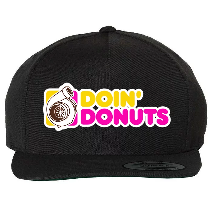 Funny Racing & Drift Car Enthusiast Donuts Gift Wool Snapback Cap