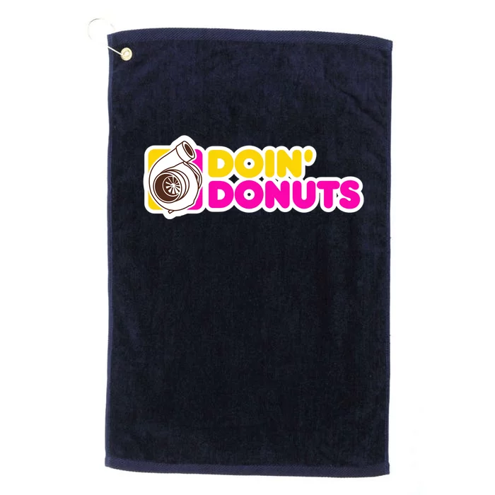 Funny Racing & Drift Car Enthusiast Donuts Gift Platinum Collection Golf Towel