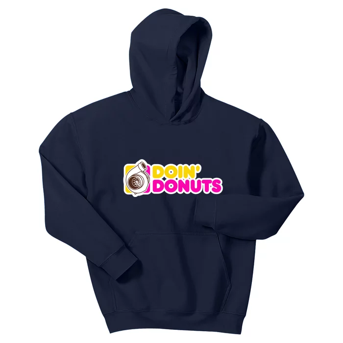 Funny Racing & Drift Car Enthusiast Donuts Gift Kids Hoodie