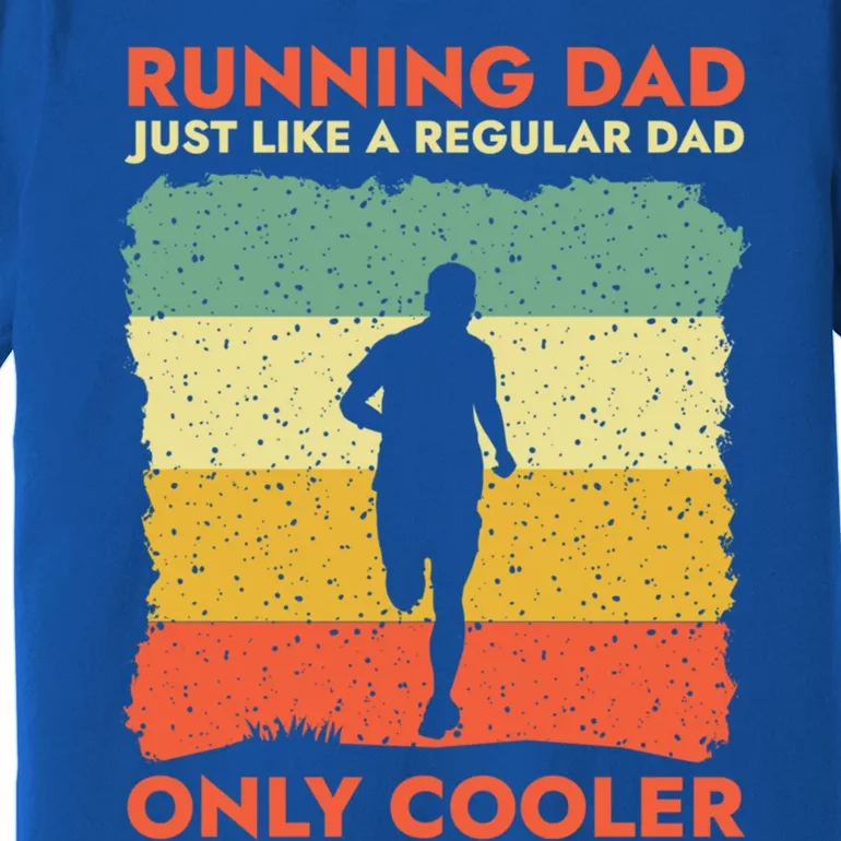 Funny Running Dad Marathon Runner Coach Marathoner Gift Premium T-Shirt