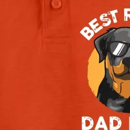 Funny Rottweiler Dad Design For Men Grandpa Rottie Dad Quote Dry Zone Grid Performance Polo