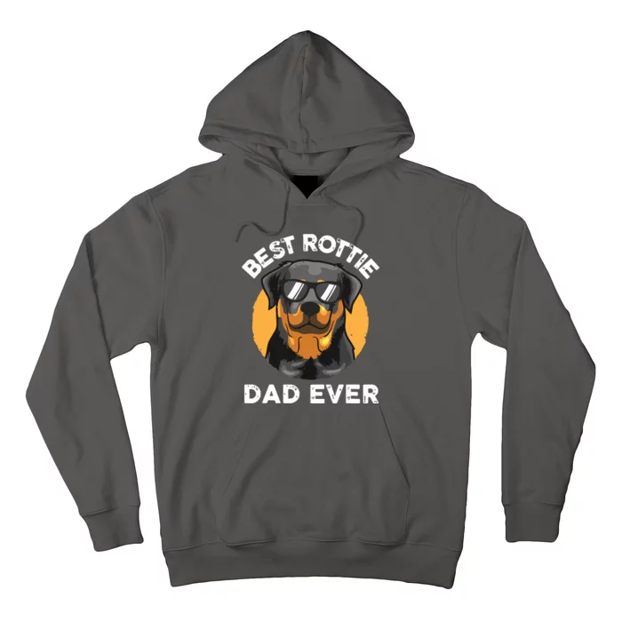 Funny Rottweiler Dad Design For Men Grandpa Rottie Dad Quote Hoodie