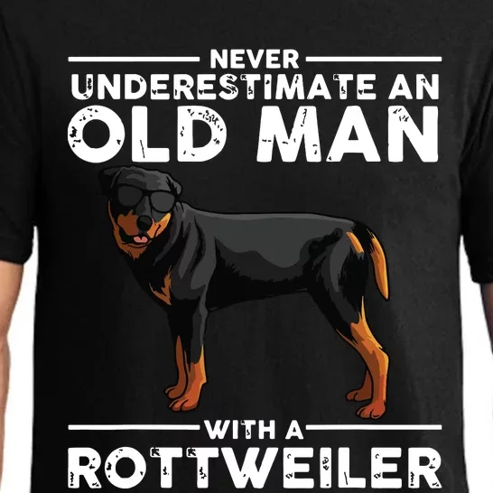 Funny Rottweiler Designs For Men Dad Grandpa Rottie Lovers Pajama Set