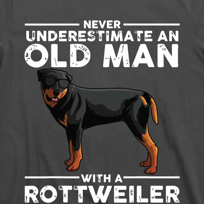 Funny Rottweiler Designs For Men Dad Grandpa Rottie Lovers T-Shirt