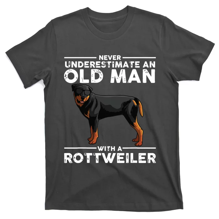 Funny Rottweiler Designs For Men Dad Grandpa Rottie Lovers T-Shirt