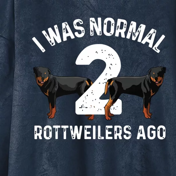 Funny Rottweiler Designs For Men Women Kids Rott Pet Lovers Hooded Wearable Blanket