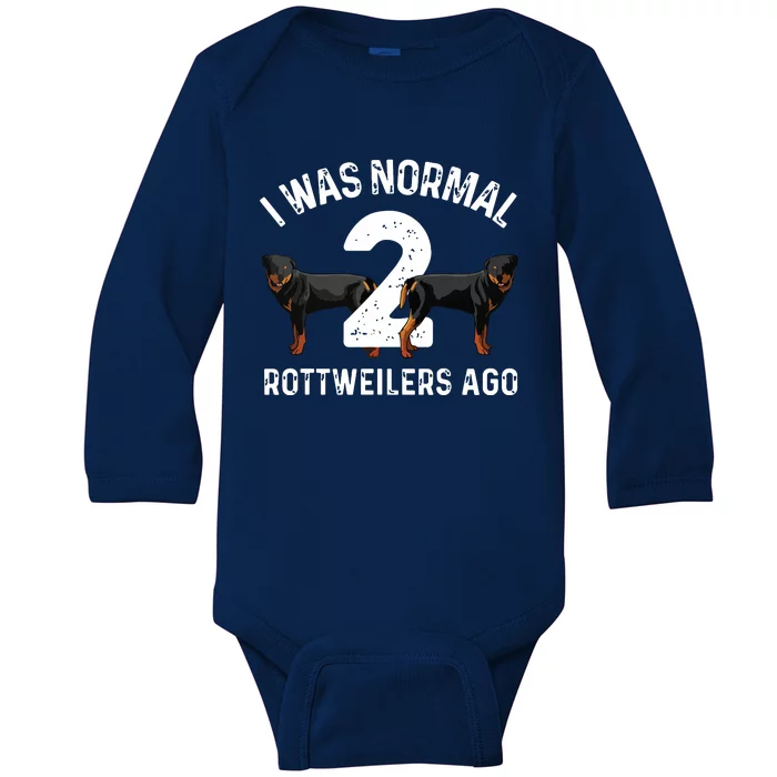 Funny Rottweiler Designs For Men Women Kids Rott Pet Lovers Baby Long Sleeve Bodysuit