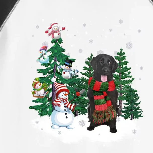 FlatCoated Retriever Dog Christmas Snow Xmas Tree Pajama Cute Gift Toddler Fine Jersey T-Shirt