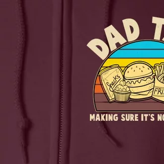 Funny Retro Dad Tax Making Sure Its Not Poison Full Zip Hoodie