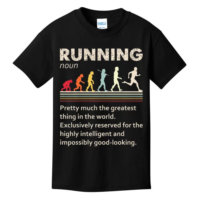 Funny Running Dad For Father Marathon 5K Run Finisher Kids T-Shirt