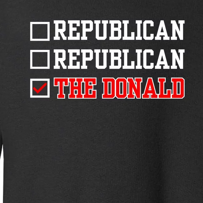 Funny Republican Democrat Donald Trump Toddler Sweatshirt