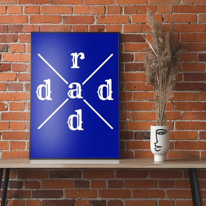 Funny Rad Dad Gift For Fathers Day Retro Style Art Cute Gift Poster