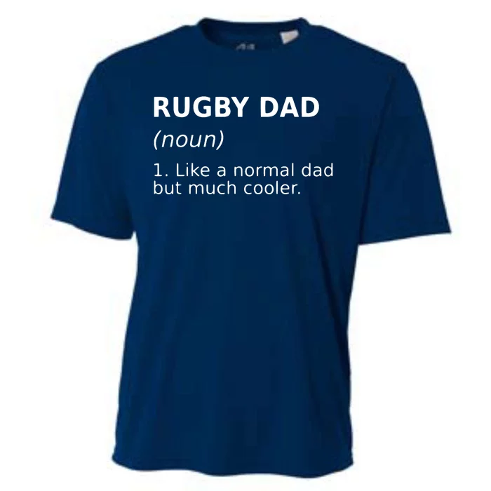 Funny Rugby Dad Perfect Rugby Gift Idea Cooling Performance Crew T-Shirt