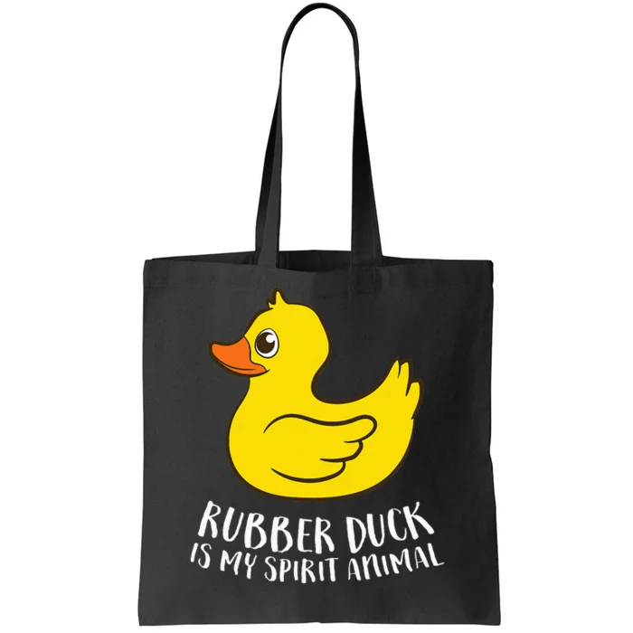 Funny Rubber Duck Spirit Animal Tote Bag