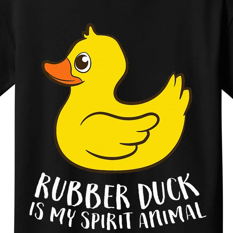 Funny Rubber Duck Spirit Animal Kids T-Shirt