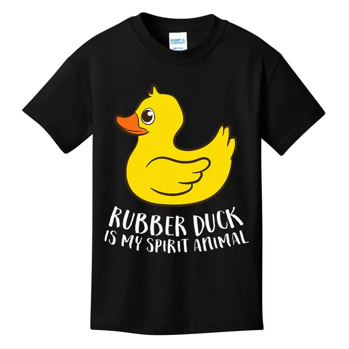 Funny Rubber Duck Spirit Animal Kids T-Shirt