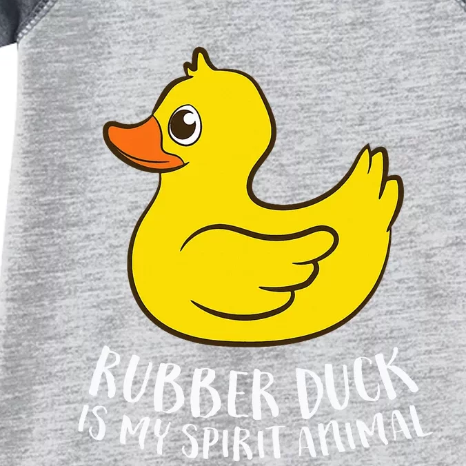 Funny Rubber Duck Spirit Animal Infant Baby Jersey Bodysuit