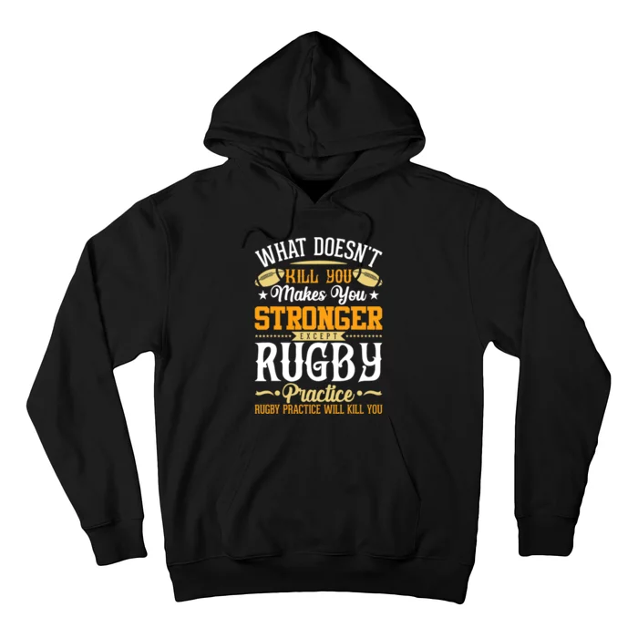 Funny Rugby Design Hoodie